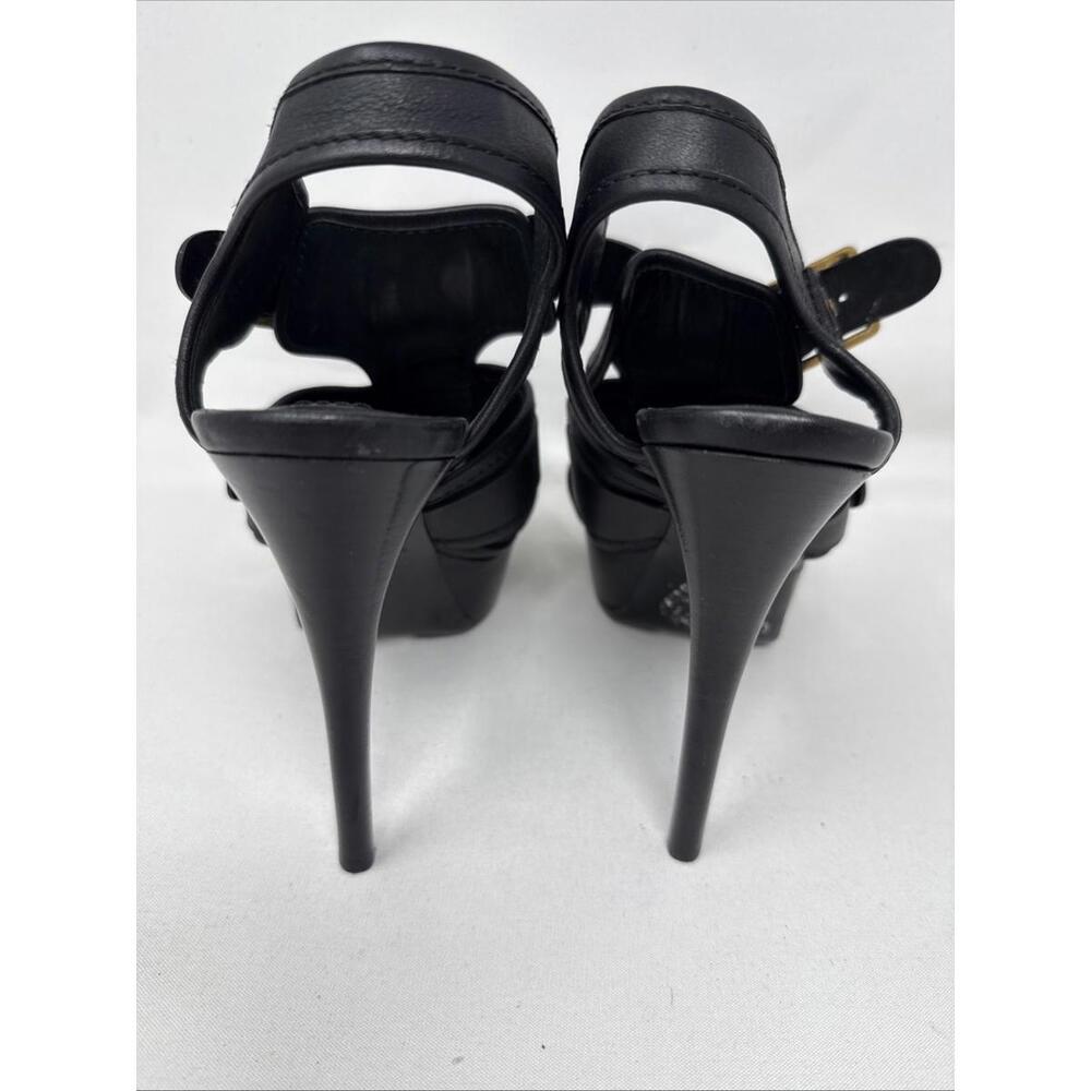 New Burberry Strappy Leather Heels Sandals 39 - Picture 3 of 16